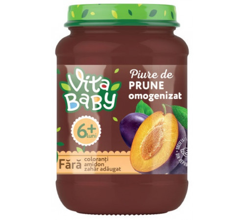  vita baby piure din prune (6 luni+) 180 gr.