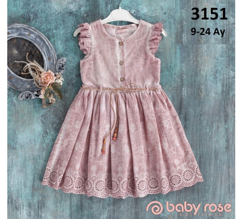 Детская одежда в Молдове babyrose 3151 Платье (9-12-18-24 мес.) 