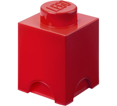 lego Контейнер для хранения storage brick 1 (18x12,5x12,5 см.) красный
