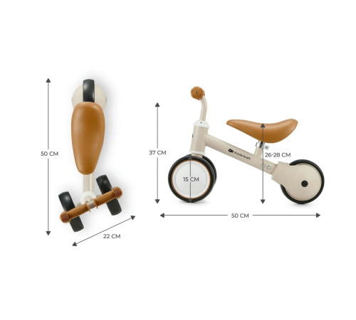 kinderkraft run bike cutie light beige
