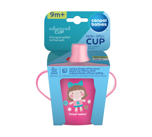 canpol 31/200 cană anti-scurgere "toys" (9 luni+) 250 ml.