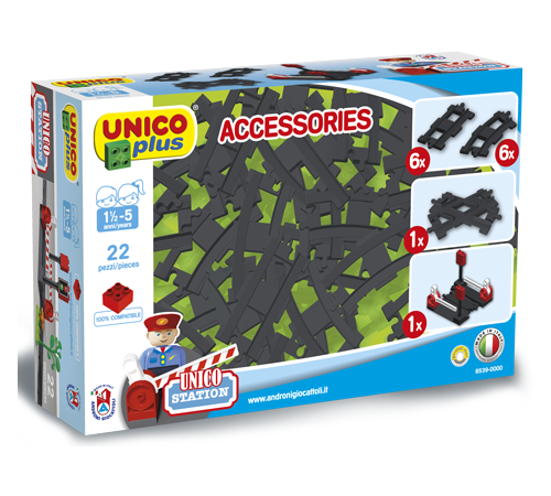 Детский магазин в Кишиневе в Молдове androni 8539-0000 Элементы железной дороги unicoplus (22 дет.)