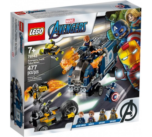 Lego Avengers 76143 Конструктор "Мстители: Нападение на грузовик" (477 дет.) lego avengers 76143 Конструктор "Мстители: Нападение на грузовик" (477 дет.)