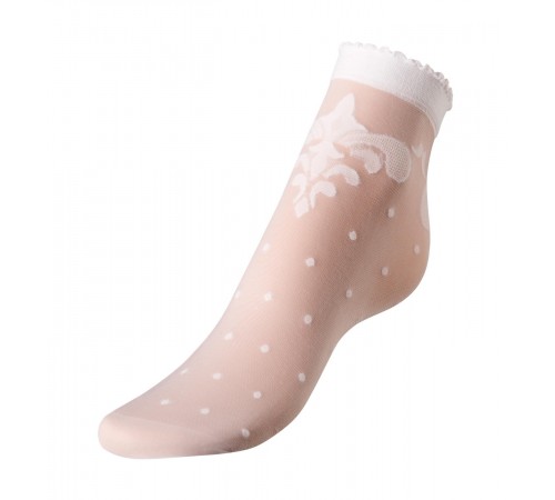  boy&girl 16436 Носочки для девочек ornament (20d), белый