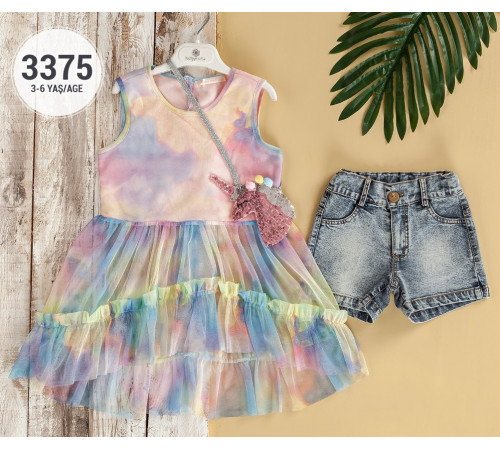 Детская одежда в Молдове babyrose 3375 Комплект из 2 единиц (3-4-5-6  лет.) в асс.