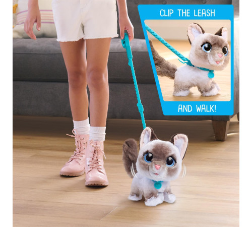 furreal friends 28059j Интерактивная игрушка "Кошечка на поводке"