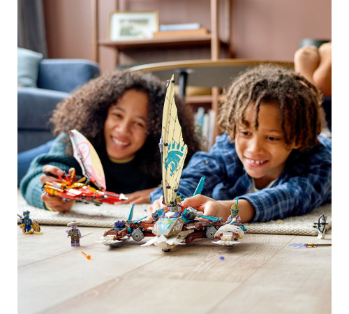 lego ninjago 71748 Конструктор "Морская битва на катамаране" (780 дет.)