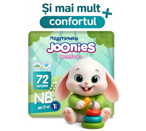  joonies comfort+ scutece nb (0-5 kg.) 72 buc.