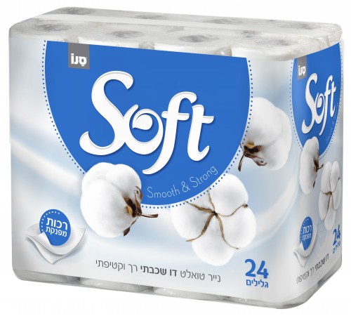  sano Двухслойная туалетная бумага soft silk (24 рул.) 280112