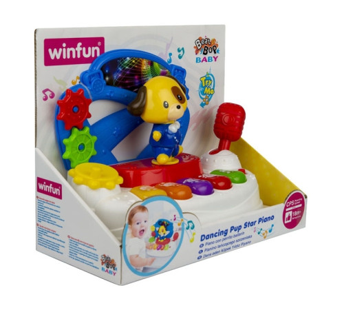 winfun 000796 Музыкальная игрушка-пианино "Танцующий щенок"