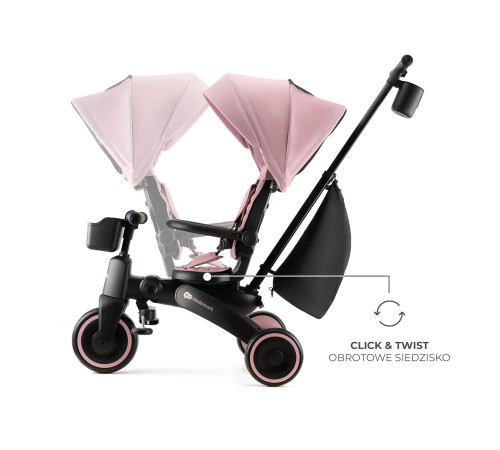 kinderkraft Трицикл складной jazz 2 розовый