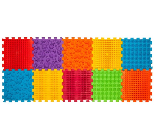  ortek 12782 covoraș ortopedic pentru masaj puzzle (10 el.) dur