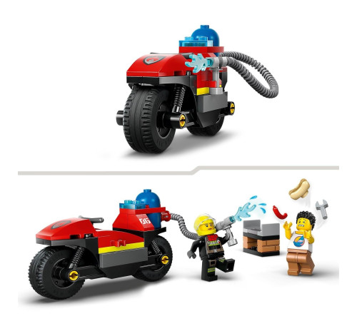 lego city 60410 constructor "motocicleta de pompieri" (57 el.)