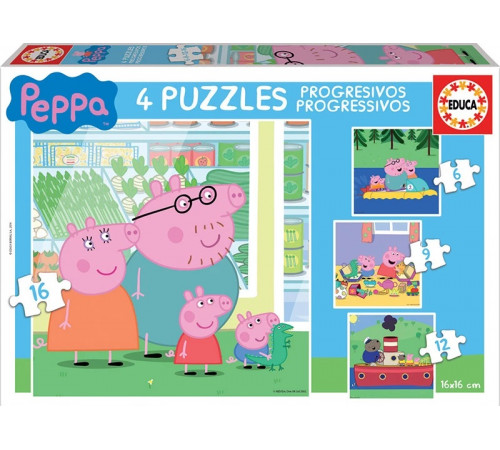  educa 15918 puzzle "peppa pig" (6/9/12/16 el.)
