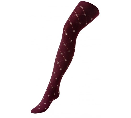  boy&girl 17488 Колготки для девочек (90d) geometry, 128-134, марсала