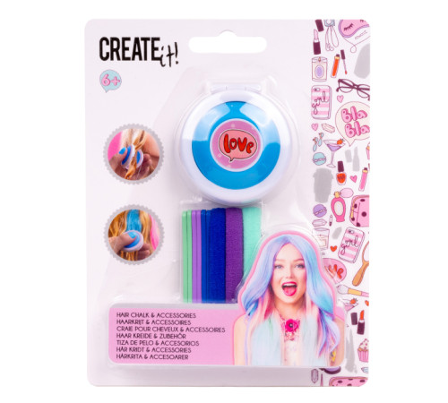 create it 84517 set de par "creta colorata cu accesorii" in sort.