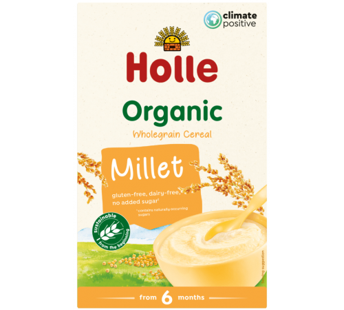 holle bio organic Каша пшенная (6 м +) 250 гр.