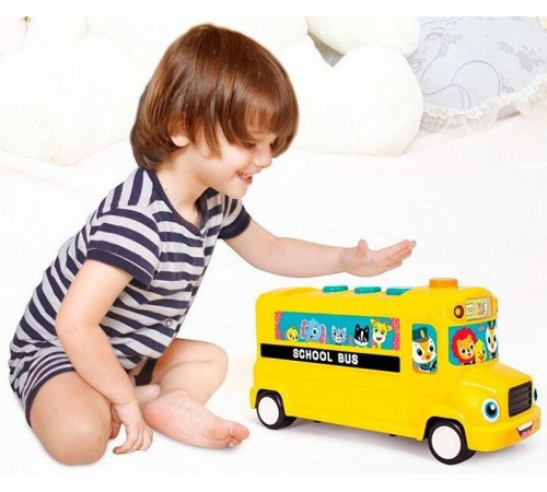 hola toys 3126 jucărie interactivă "autobuz școlar"