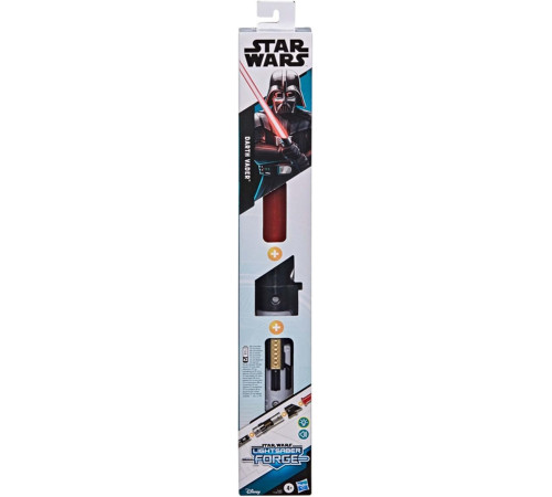 star wars g1378 sabie laser electronică 2-&icirc;n-1 "lightsaber forge: force twist darth vader"