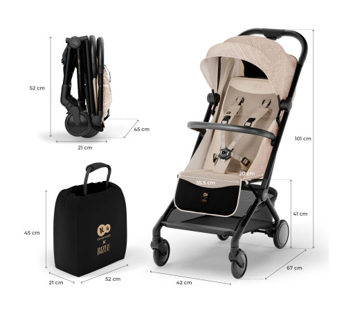 kinderkraft Прогулочная коляска pilot 2 (бежевый)