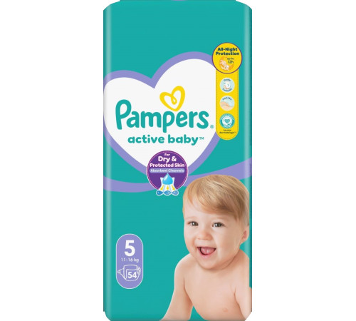 Pampers Active Baby 5 (11-16 кг.) 54 шт. pampers active baby 5 (11-16 кг.) 54 шт.
