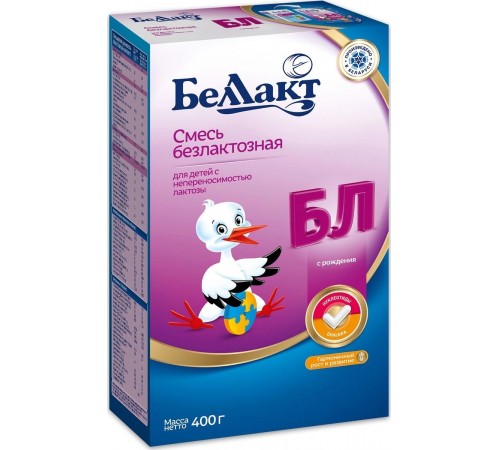 Детское питание в Молдове БЕЛЛАКТ "Безлактозный" (0+) 400 гр.
