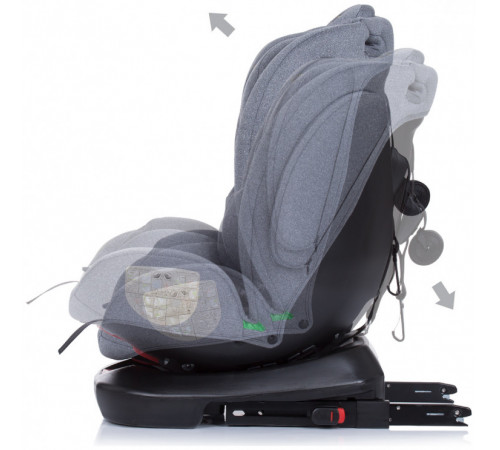 chipolino scaun auto i-size isofix 4kid 360° (40-150 см.) stk4k02202pl 0+/1/2/3 ( 0-36 kg.) platinum