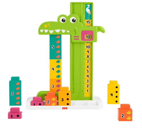 fisher-price jct13 jucărie educațională "hai să învățăm împreună: aligator strălucitor"
