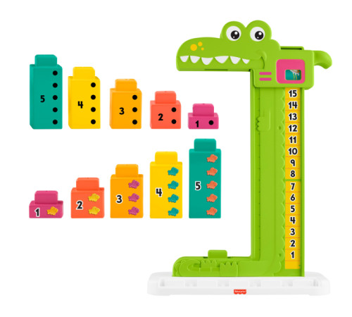 fisher-price jct13 jucărie educațională "hai să învățăm împreună: aligator strălucitor"