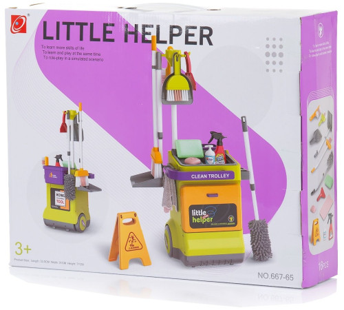 chipolino set de joc "carucior de curățare cu unelte" dipk002410cl (16 articole)