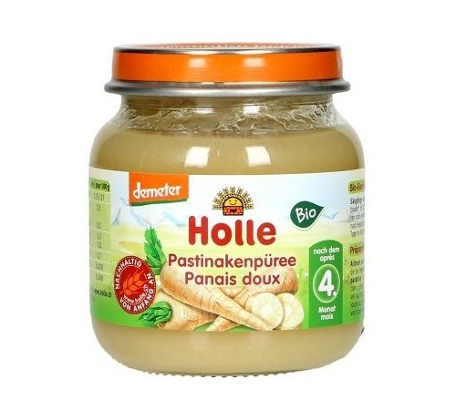  holle bio organic piure de păst&acirc;rnac (4 luni+) 125 g