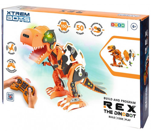  xtrem bots xt3803086 robot interactiv "dinosaur rex"