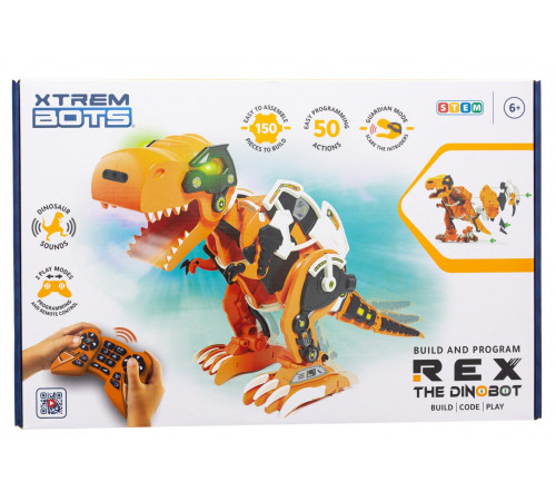 xtrem bots xt3803086 robot interactiv "dinosaur rex"