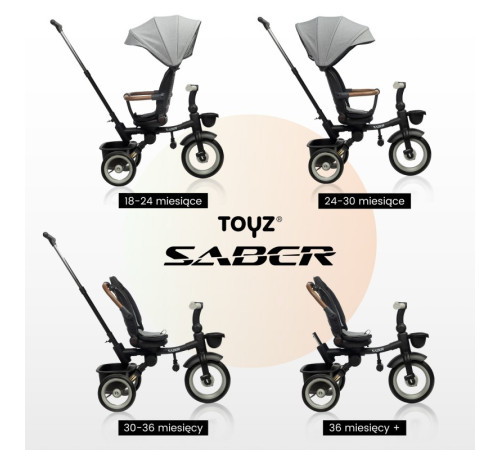 toyz 0367 Трицикл "saber" голубой