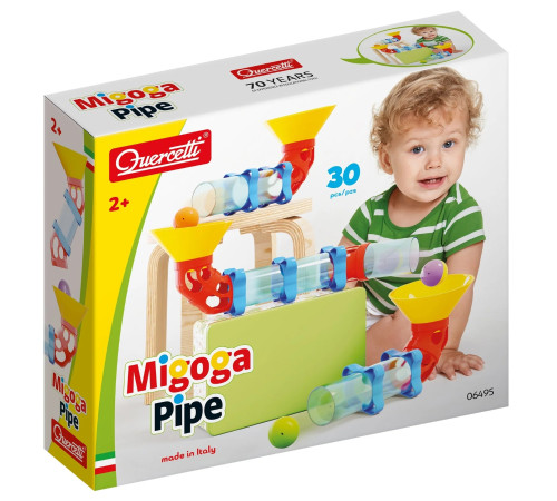 quercetti 6495 Конструктор с мячами "migoga pipe" (30 дет.)