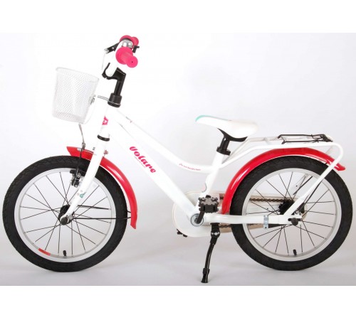 volare 91663 bicicleta 16 "brilliant white" alb