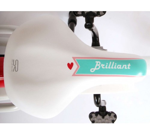 volare 91663 bicicleta 16 "brilliant white" alb