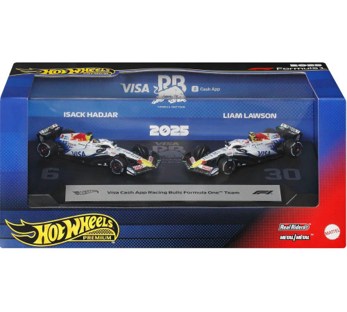  hot wheels jmm94 set de 2 mașinuțe de curse "premium formula 1 racing bulls"