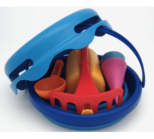 Jucării pentru Copii - Magazin Online de Jucării ieftine in Chisinau Baby-Boom in Moldova compactoys 99100201 set de nisip compact 7 în 1 (albastru)