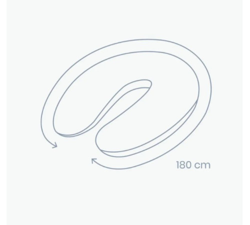 doomoo pernă pentru gravide și alăptare (180 cm.) anthracite