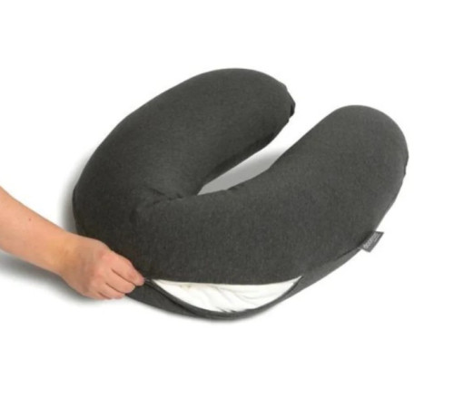 doomoo pernă pentru gravide și alăptare (180 cm.) anthracite