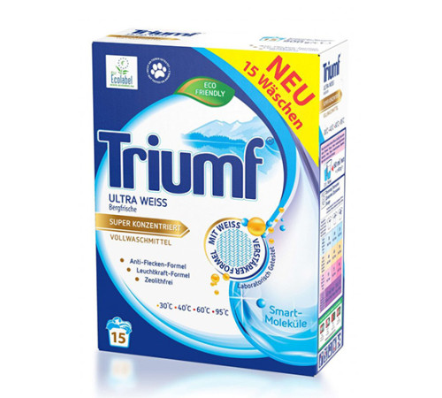 triumf detergent de rufe white 900g