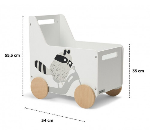 kinderkraft container pentru jucării "raccoon"