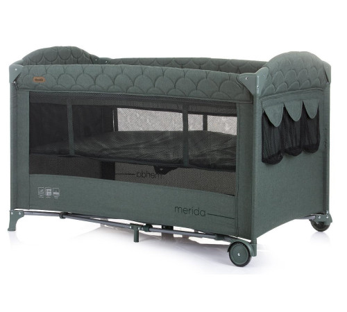  chipolino Кроватка-манеж merida kosimer0233al тёмно-зелёный