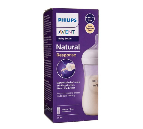 avent scy903/01 biberon "natural" 260 ml. (1 m+) 1 buc.