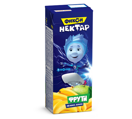 "Маленькое счастье" suc-nectar mere-banane "Фиксики" 200 ml. (6 luni+)