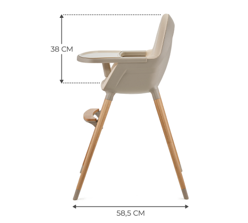 kinderkraft Стульчик для кормления fini 2 (бежевый)