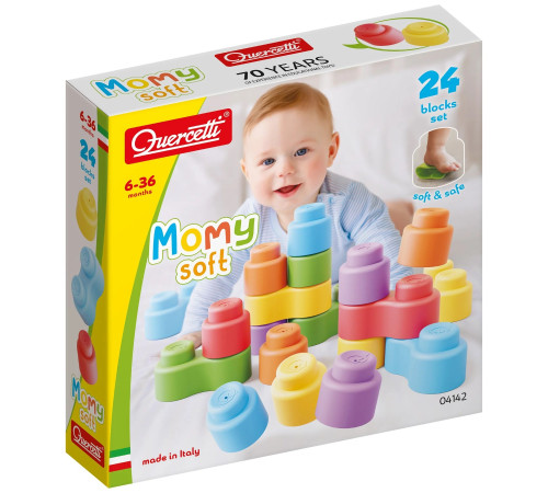 Jucării pentru Copii - Magazin Online de Jucării ieftine in Chisinau Baby-Boom in Moldova quercetti 4142 constructor "momy soft" (24 el.)