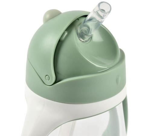 beaba 5550 cana anti-varsare cu pai 300 ml. (8 m.+) verde