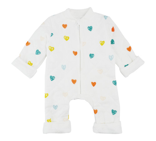  minikin 241911774 salopeta matlasata cu fermoar "muslin" (m. 74) inima